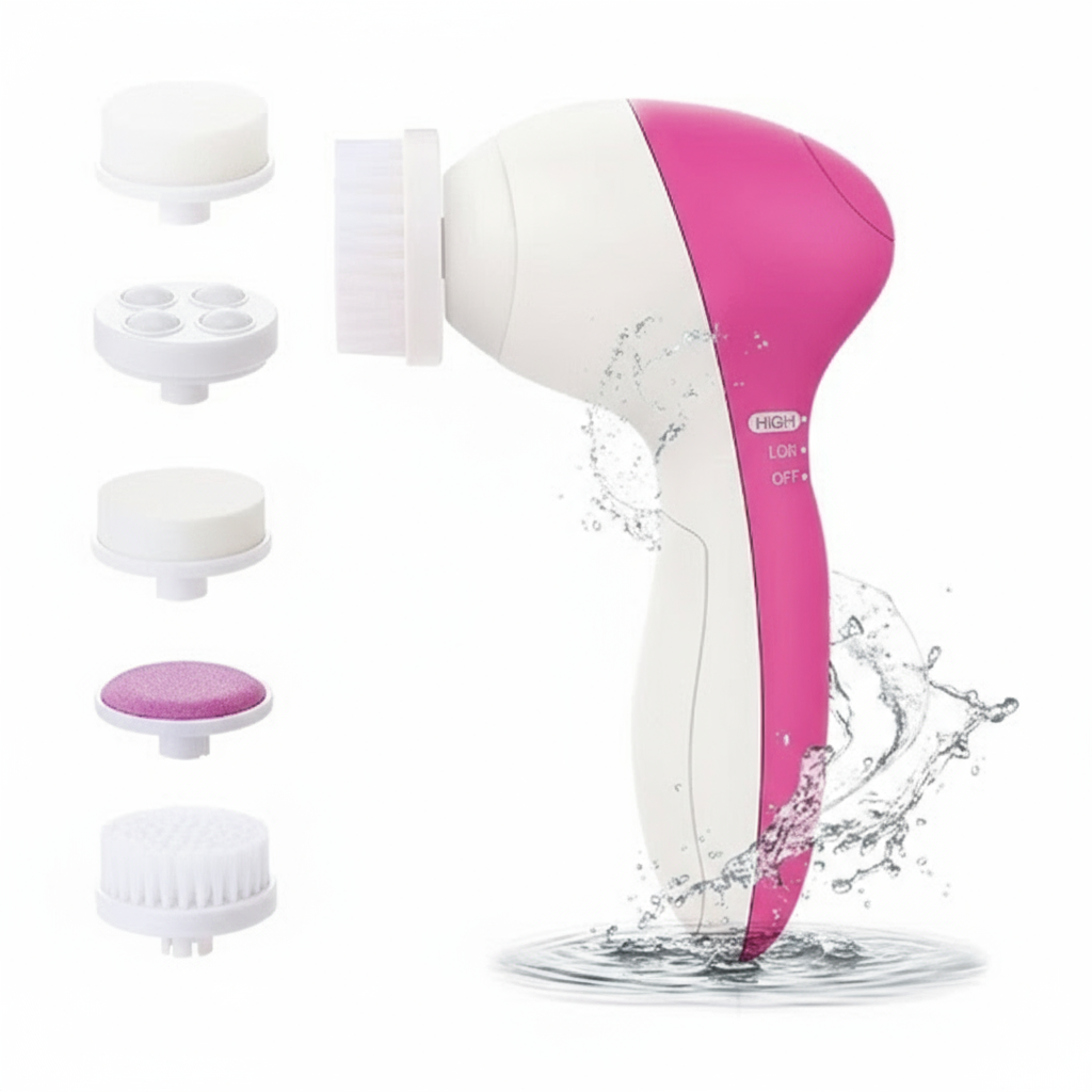 5 in 1 Multifunctional Facial Cleansing & Exfoliating Brush