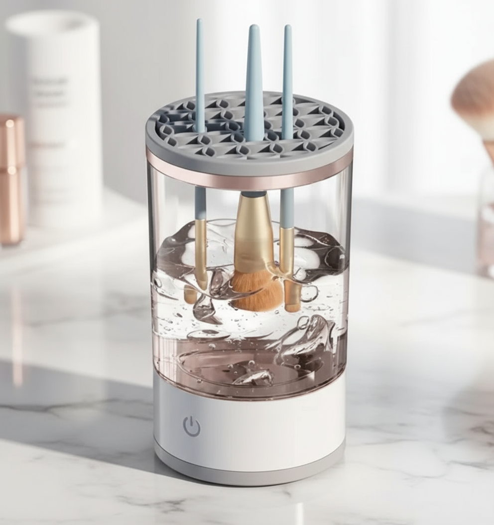 Portable Automatic Makeup Brush Cleaner
