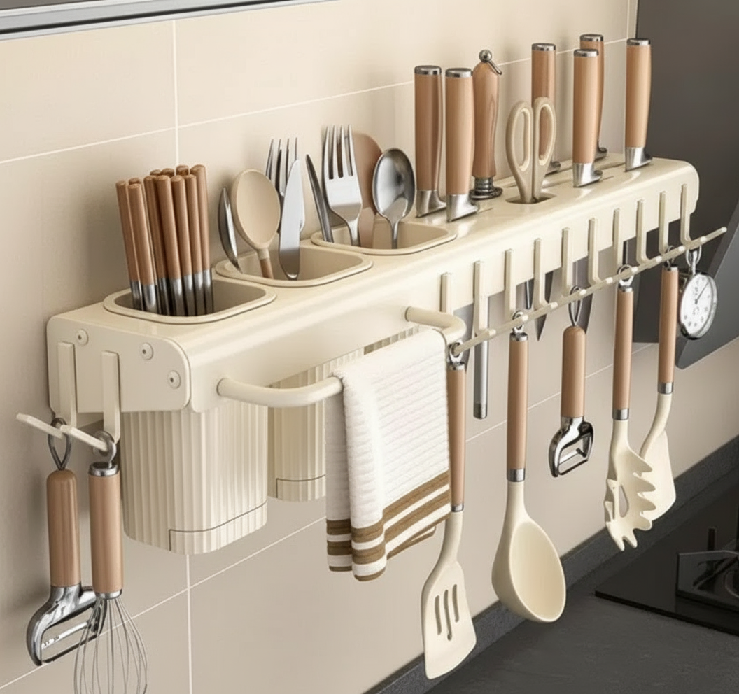 Wall Mounted Kitchen Tool Cutlery Holder