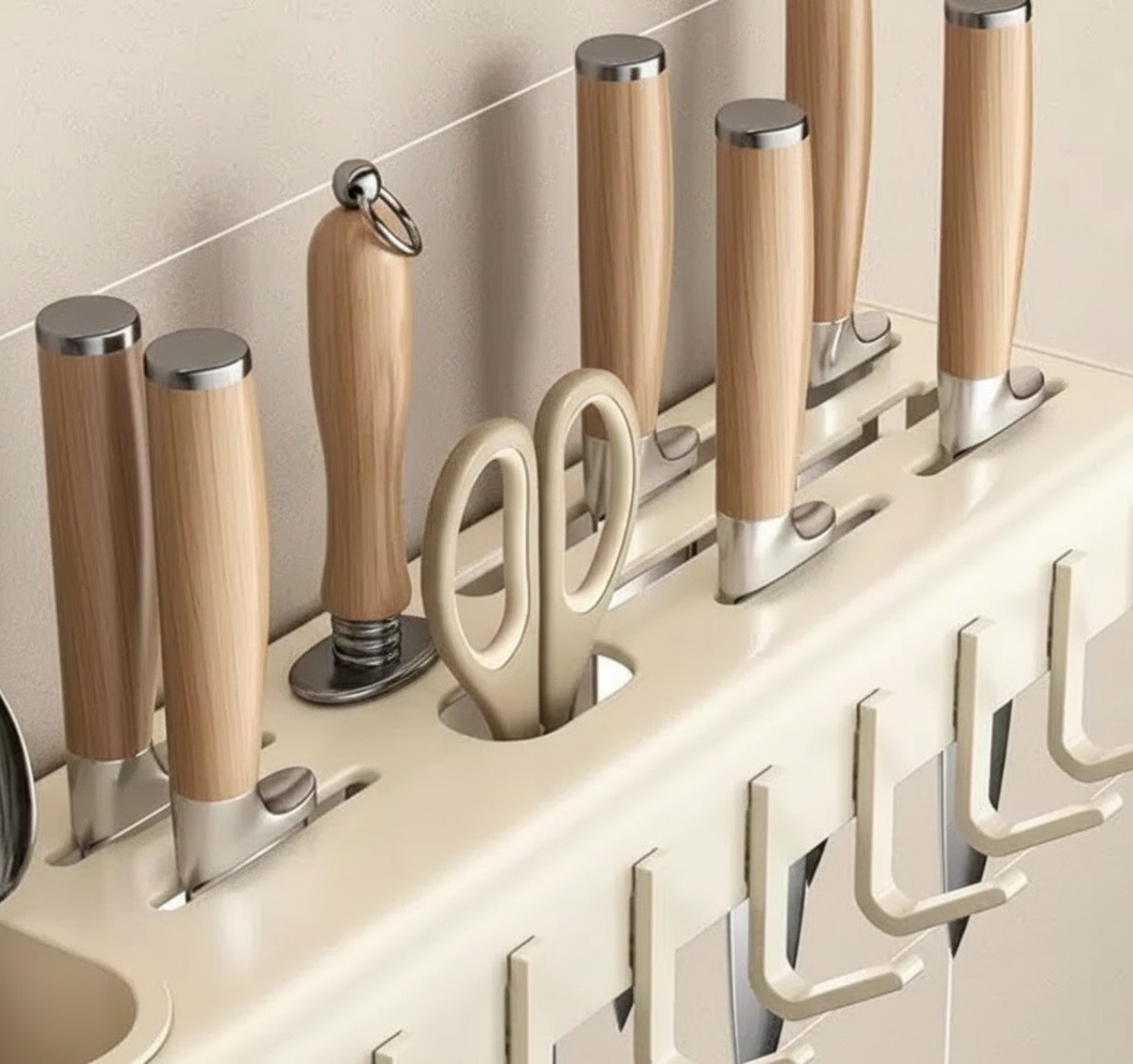 Wall Mounted Kitchen Tool Cutlery Holder