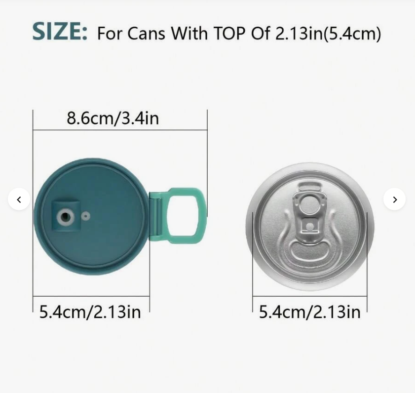 Reusable Can Lid with Straw