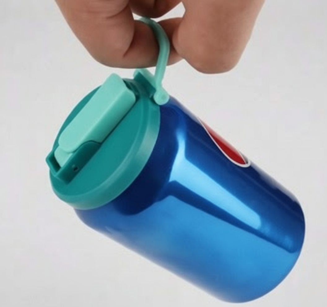 Reusable Can Lid with Straw