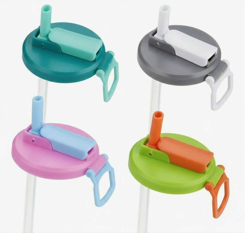 Reusable Can Lid with Straw