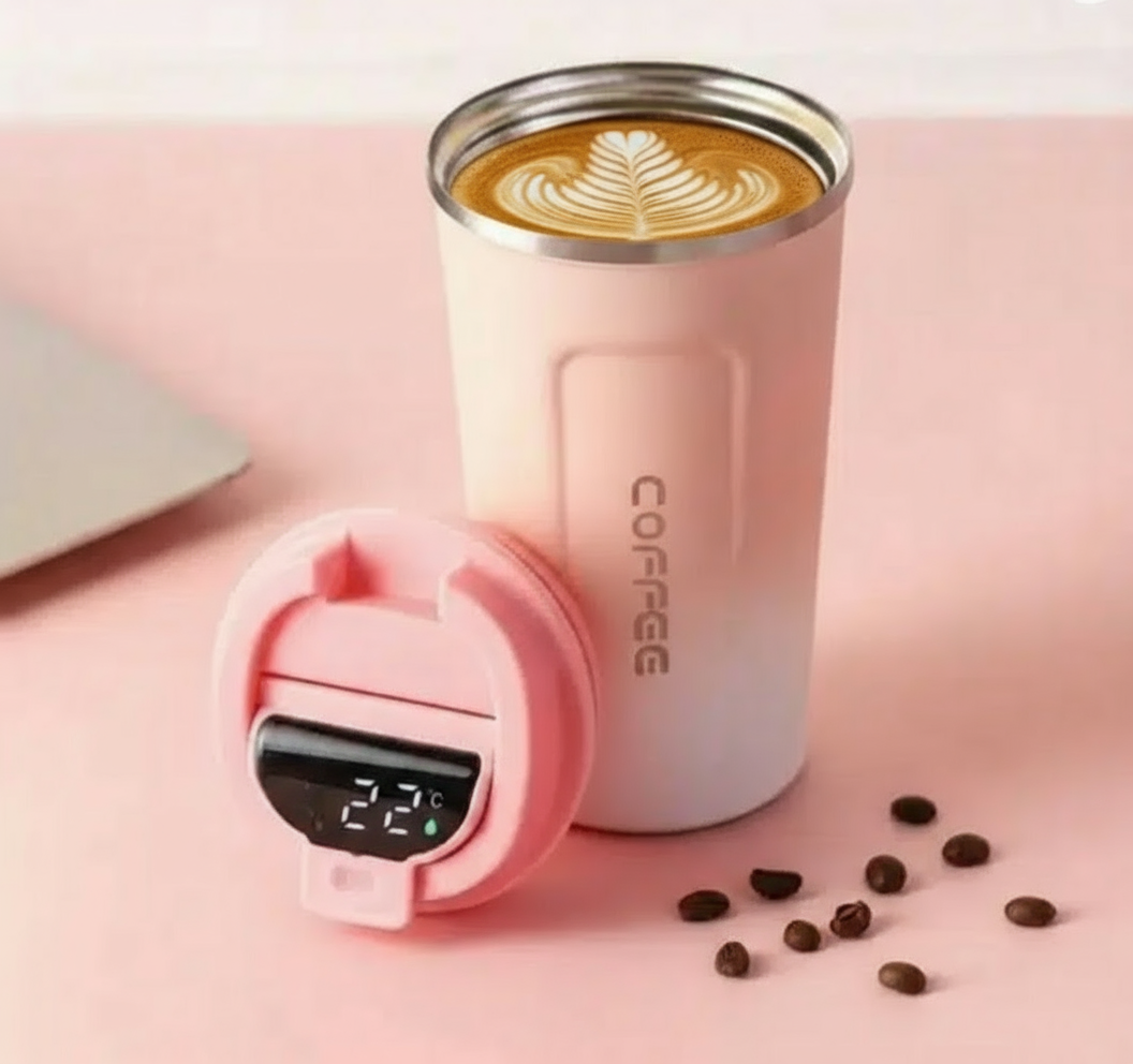 500ml Stainless Steel Temperature Display Coffee Flask