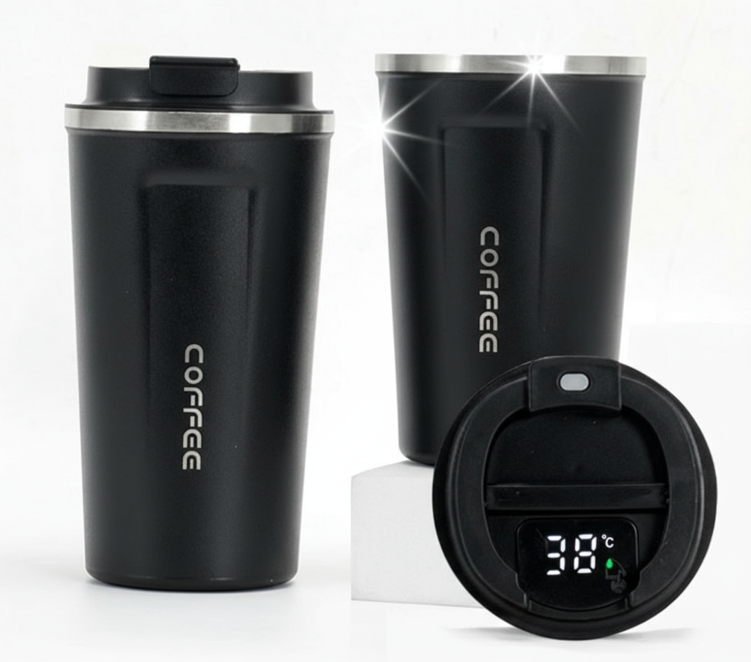 500ml Stainless Steel Temperature Display Coffee Flask