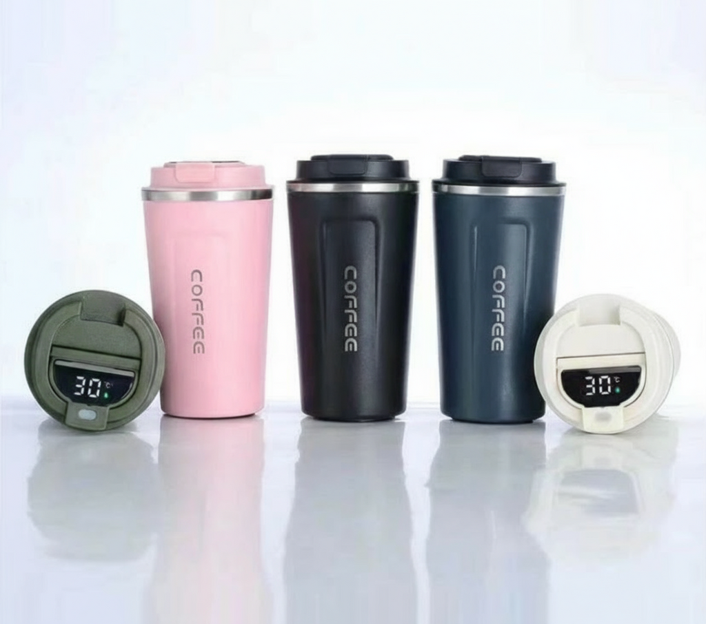 500ml Stainless Steel Temperature Display Coffee Flask