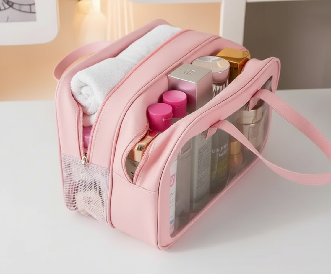 Waterproof Double Layer Cosmetic Bag