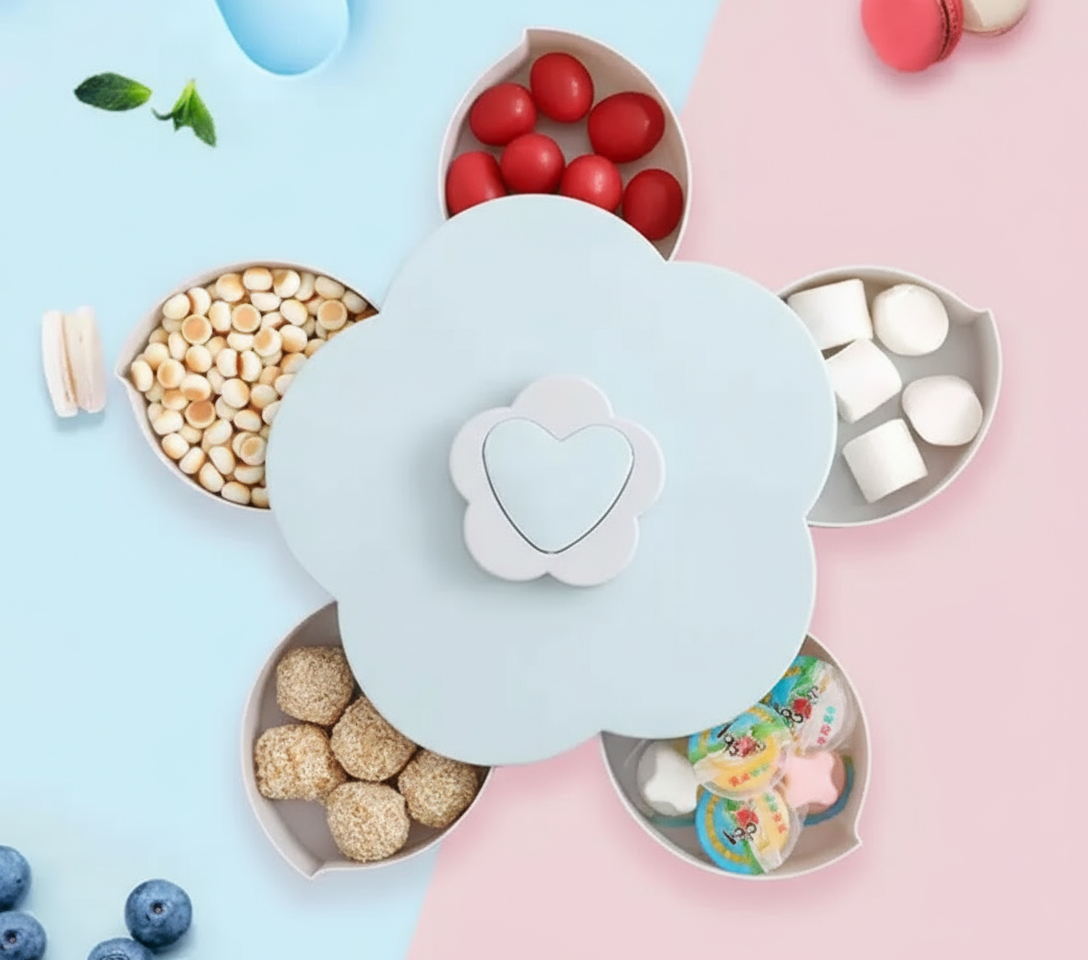 Pattern Rotating Snack Box with Phone Holder