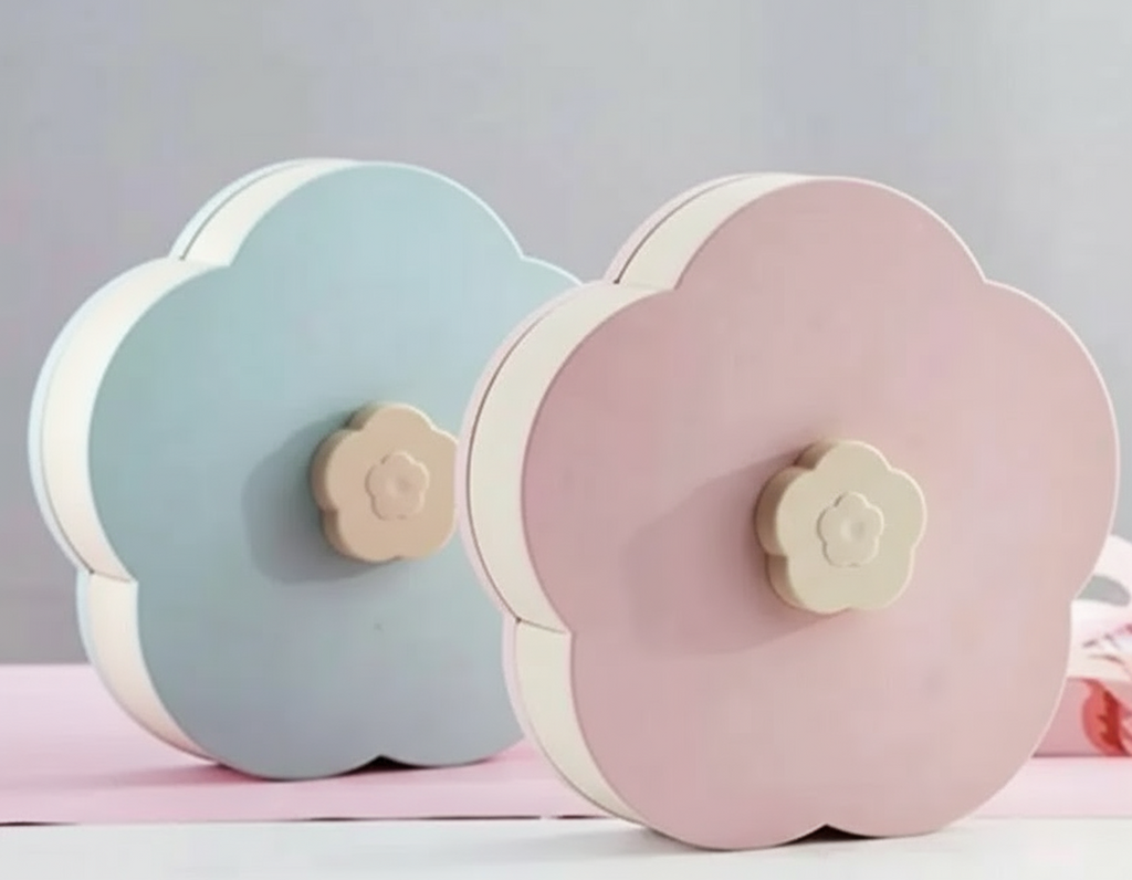 Pattern Rotating Snack Box with Phone Holder