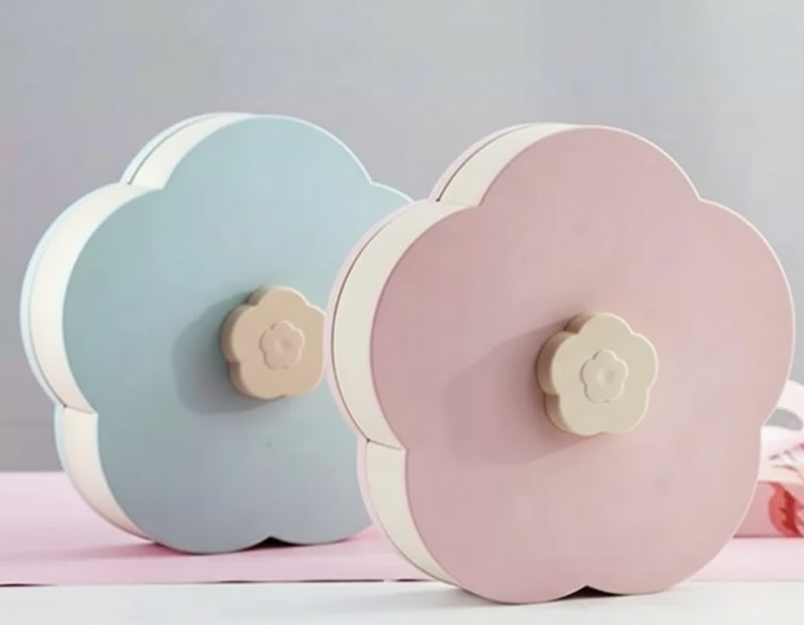 Pattern Rotating Snack Box with Phone Holder