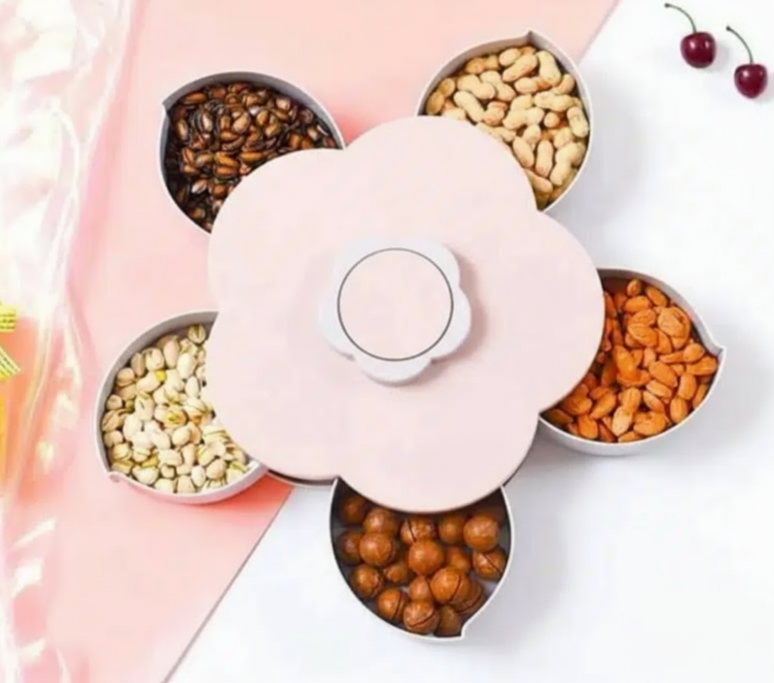 Pattern Rotating Snack Box with Phone Holder