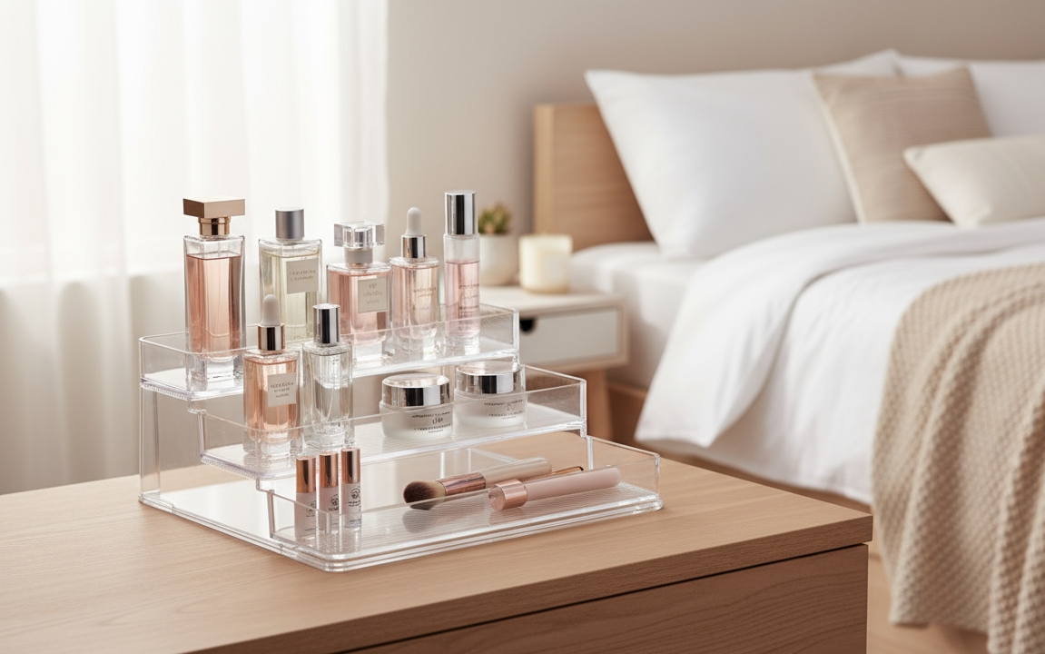 Transparent 3 Tier Tabletop Organiser