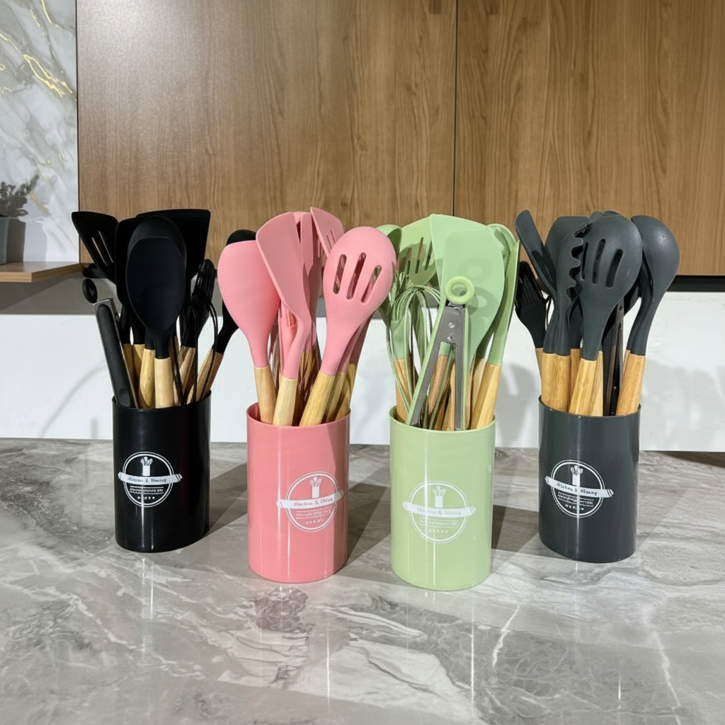 12 Pieces Silicone Kitchen Utensils